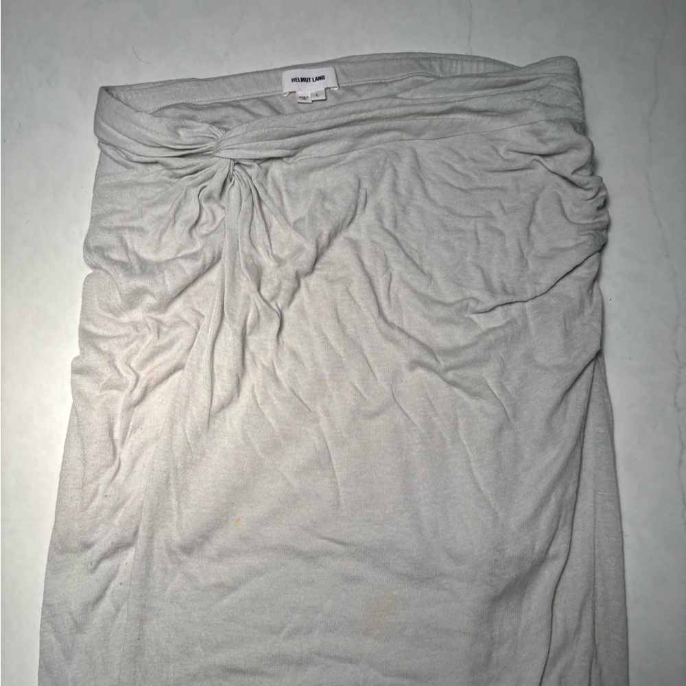 Helmut Lang Lush Jersey Slit Maxi Skirt size Large - Picture 8 of 8